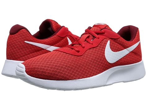 red nike athletic shoes